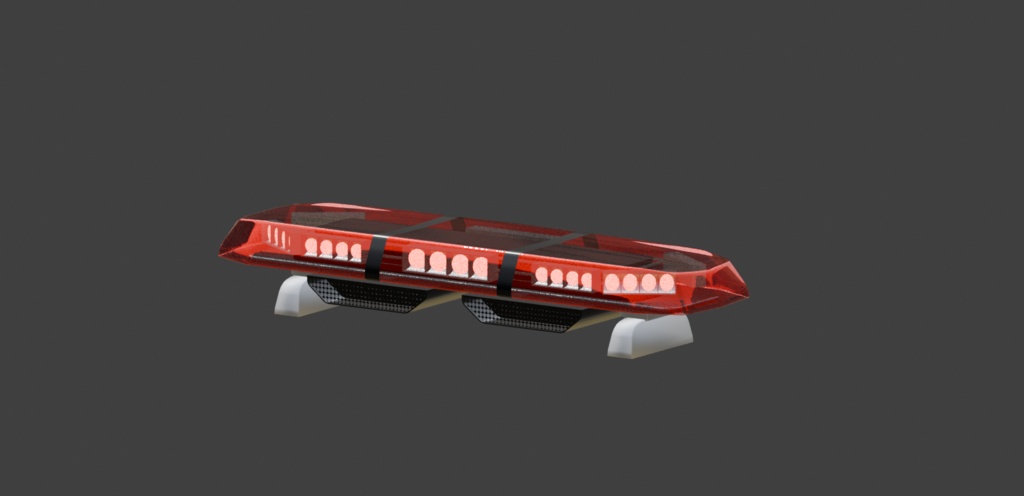 【3DMODEL】パトライト AZS-LN-00N風モデル