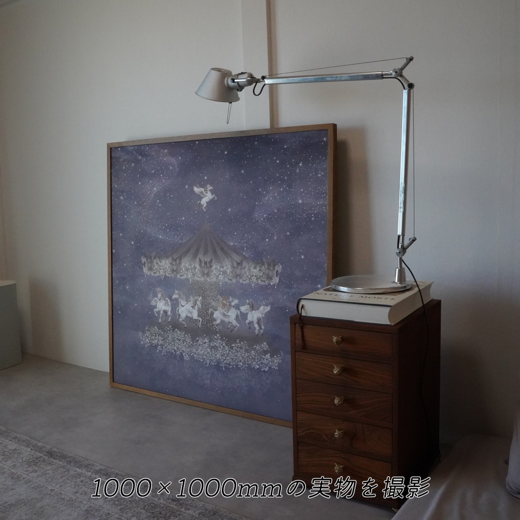 ジークレープリント紙のみ390×390mm ペガサス 【月下美人 一夜】