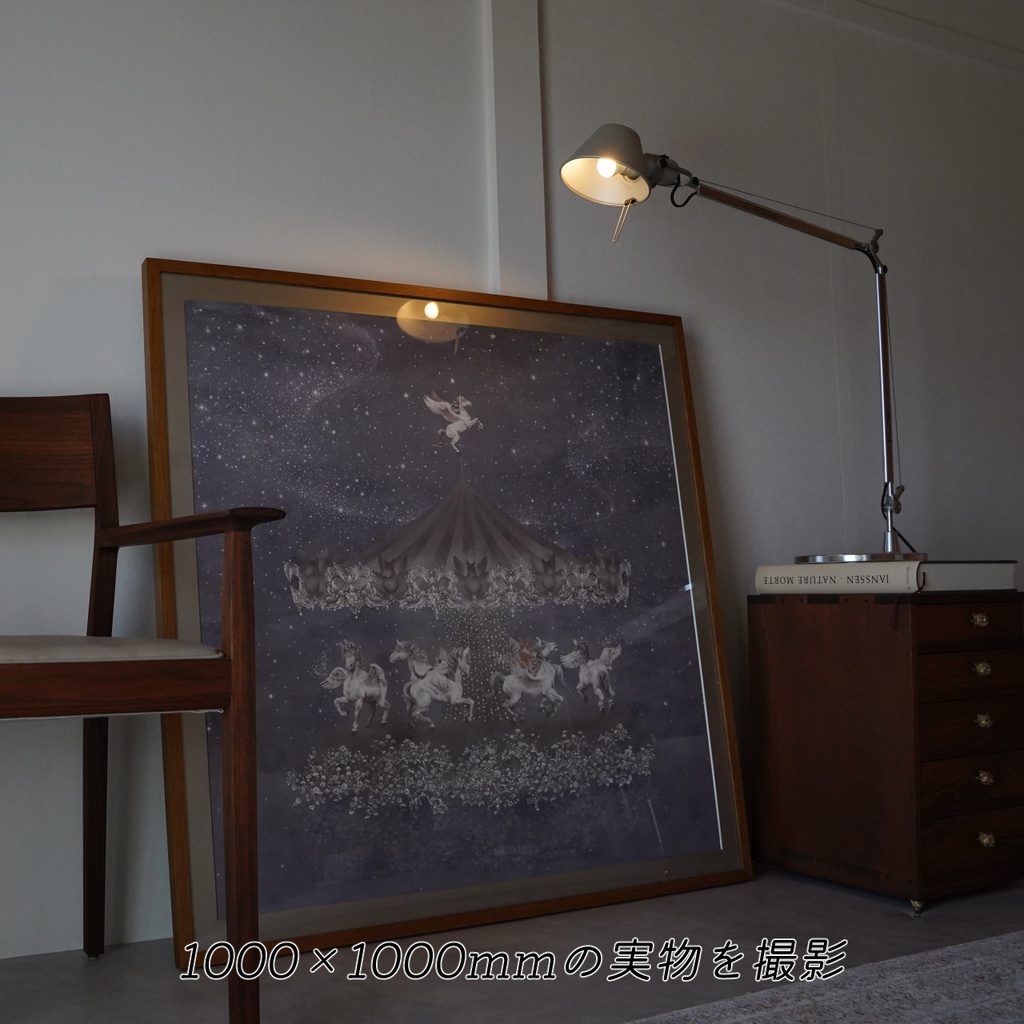 ジークレープリント紙のみ390×390mm ペガサス 【月下美人 一夜】