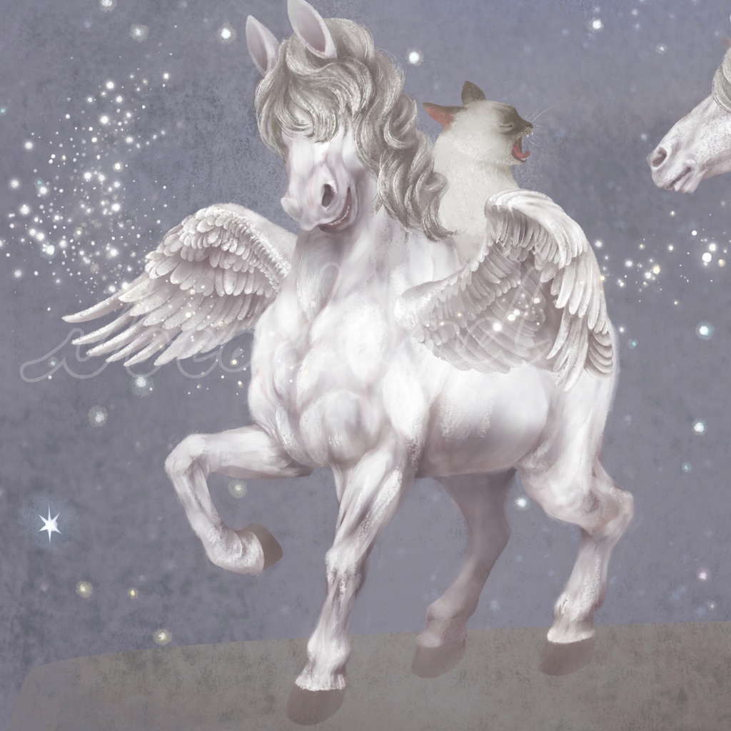 ジークレープリント紙のみ390×390mm ペガサス 【月下美人 一夜】