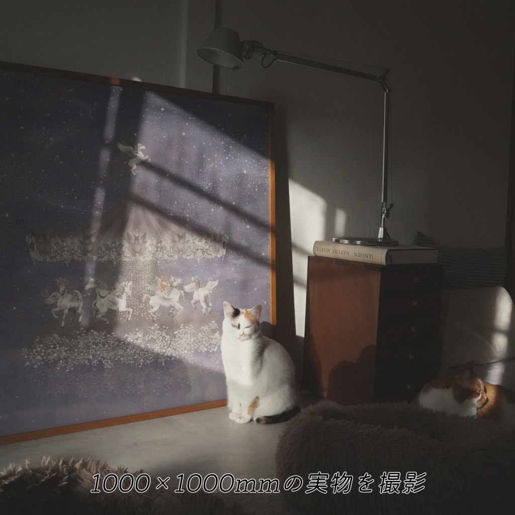 ジークレープリント紙のみ390×390mm ペガサス 【月下美人 一夜】