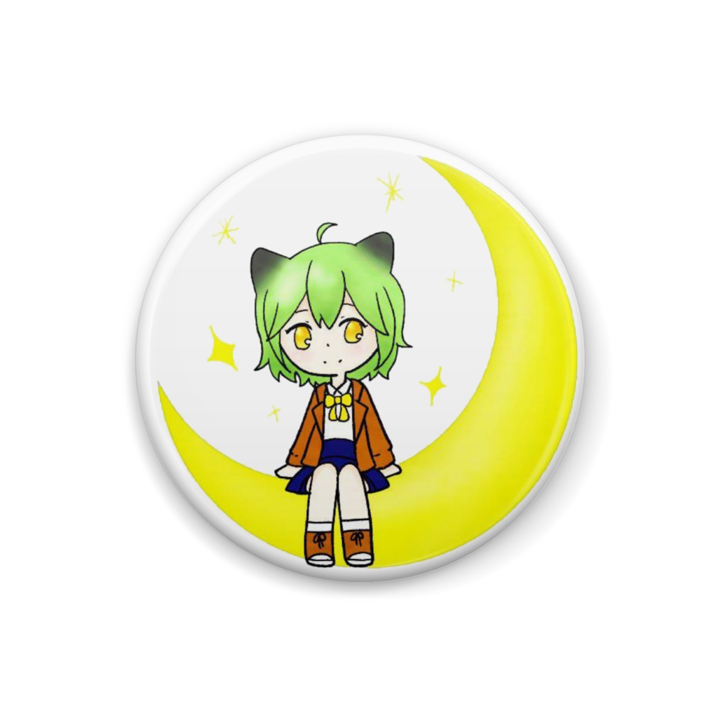 唯奈 缶バッジ 星と月ver