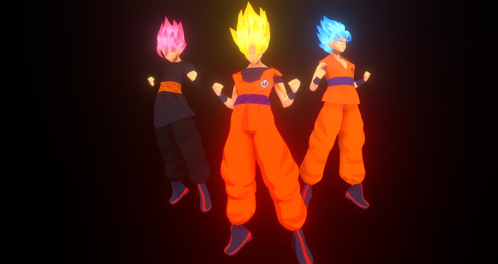 VRoid SSJ Hair Pack Dragonball Z - Super (UPDATED)