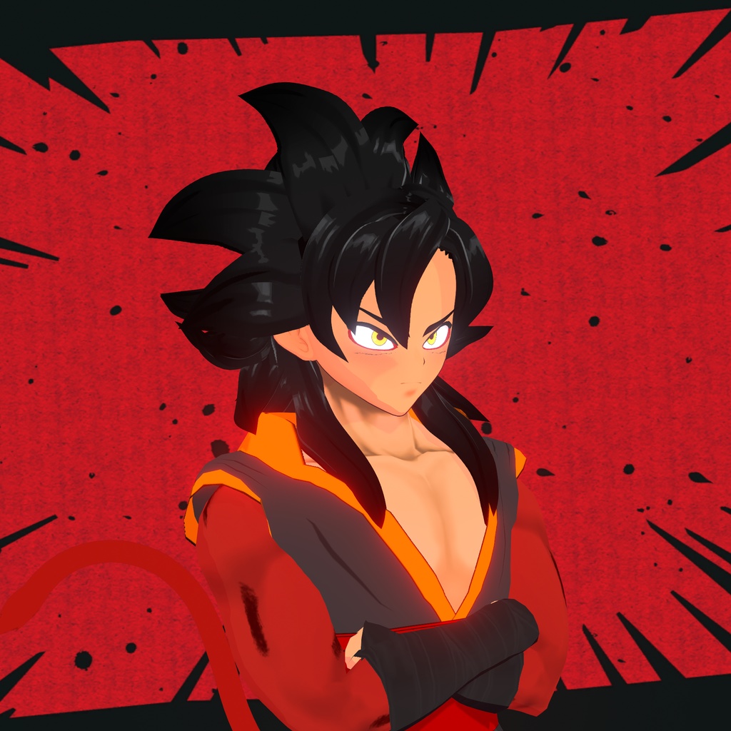 Dragonball GT SSJ4 Hair Vroid