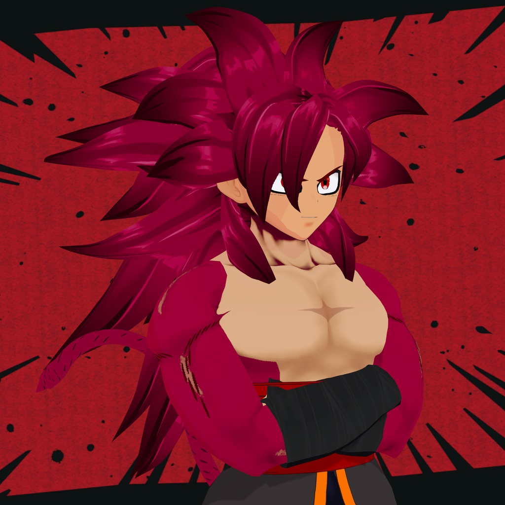 DragonBall Daima SSJ 4 Hair VROID 