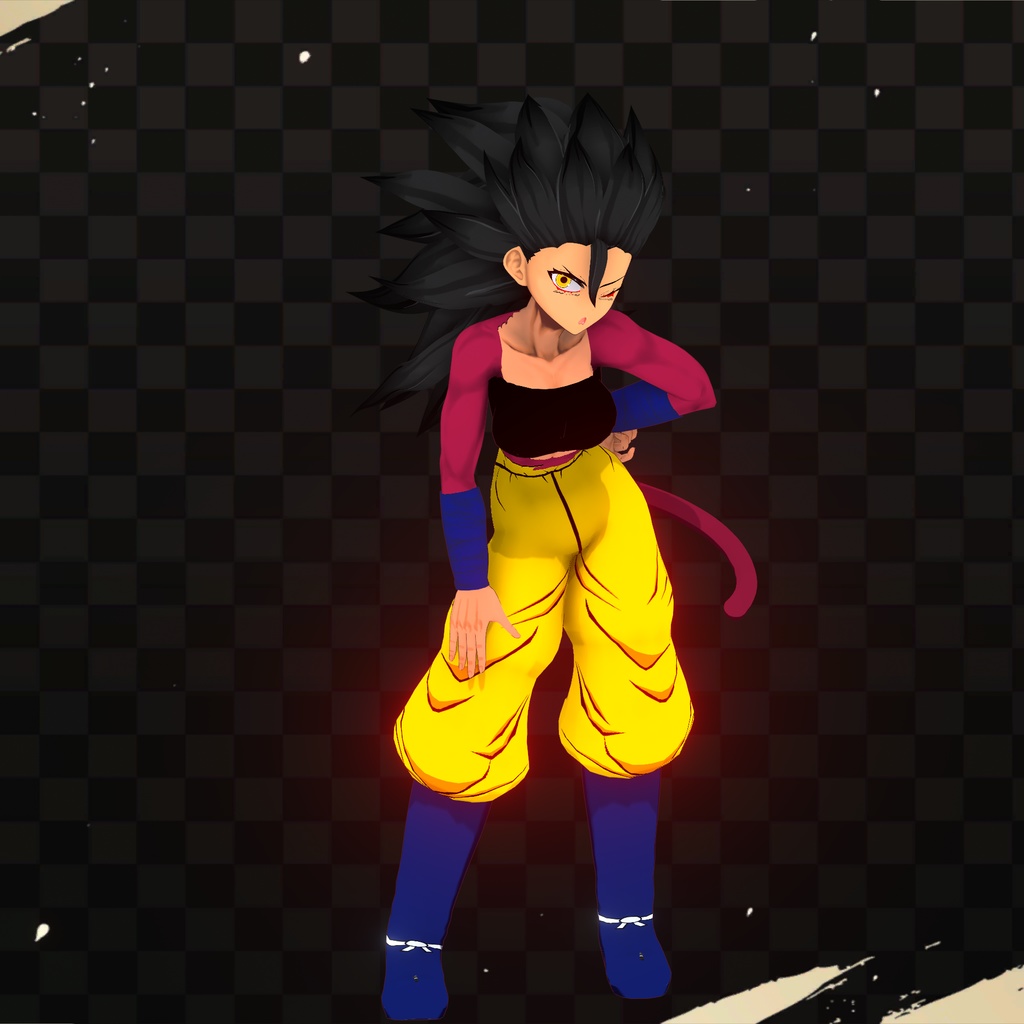 DragonBallGT Female Super Saiyan 4 Vroid Model VRM