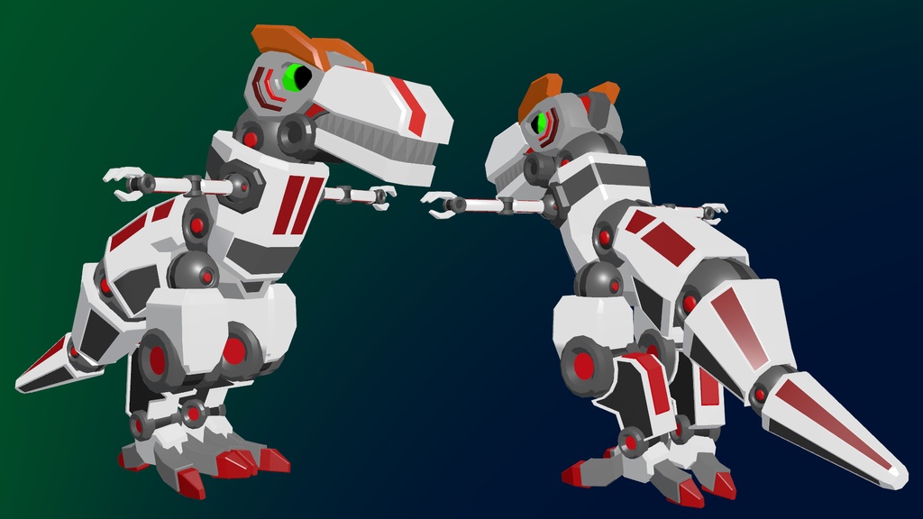 恐竜型ペットロボット「ダイノ｣【無料】【VRM】【FBX】 - shionの趣味部屋 - 2/4