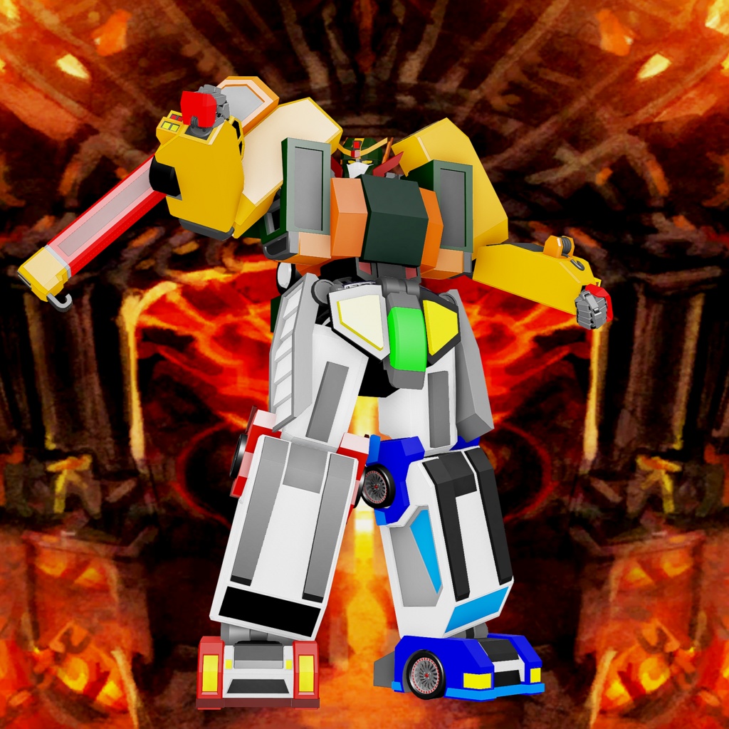 合体戦士センチネル・ヴァンガード【free】【VRChat対応】【cluster対応】