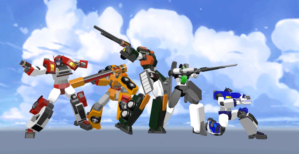 合体戦士センチネル・ヴァンガード【free】【VRChat対応】【cluster対応】