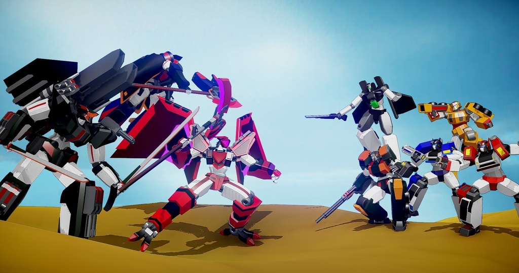 【VRChat対応】【cluster対応】三龍一神~ゴッド・ドラグーン~【VRM】【unitypackage】