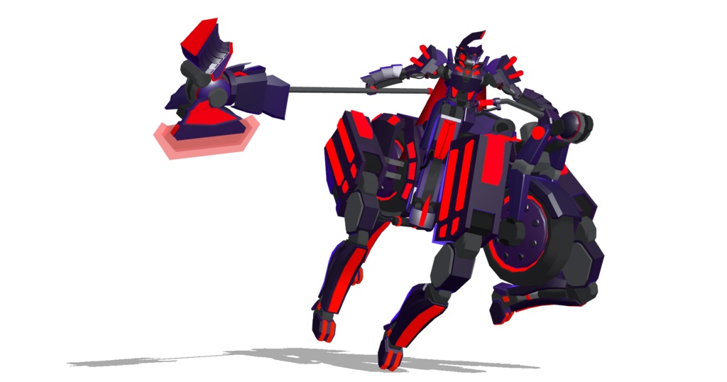 【VRChat対応】【cluster対応】鋼鉄のデュラハン「Calamity-Nova」&可変式馬兵「Giga-horse」【VRM】【unitypackage】【FBX】