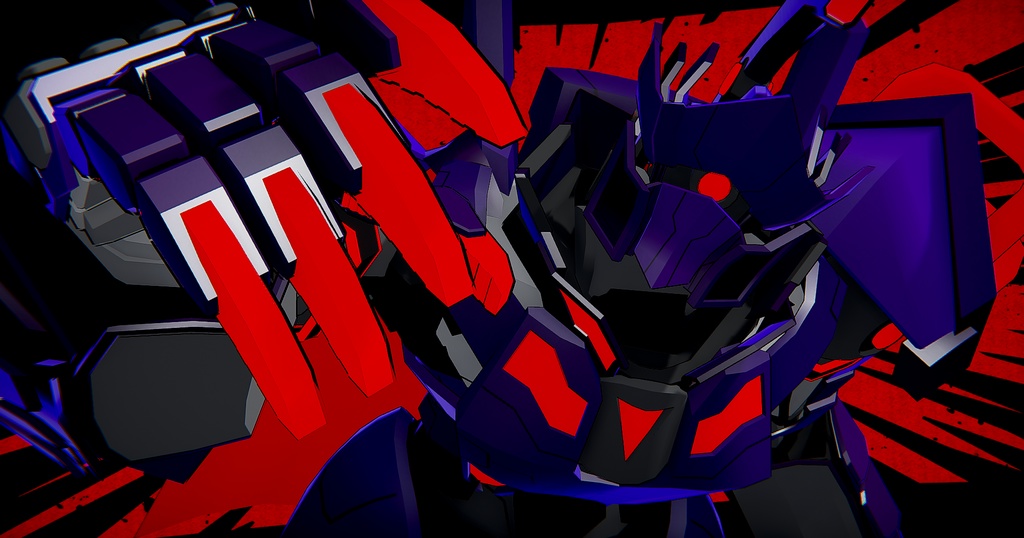 【VRChat対応】【cluster対応】鋼鉄のデュラハン「Calamity-Nova」&可変式馬兵「Giga-horse」【VRM】【unitypackage】【FBX】