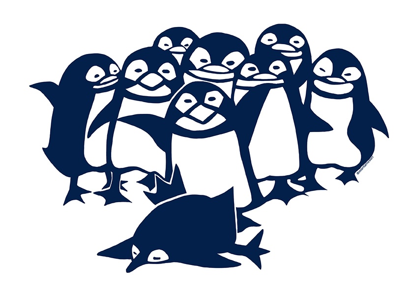 ペンギンTシャツ(水色)