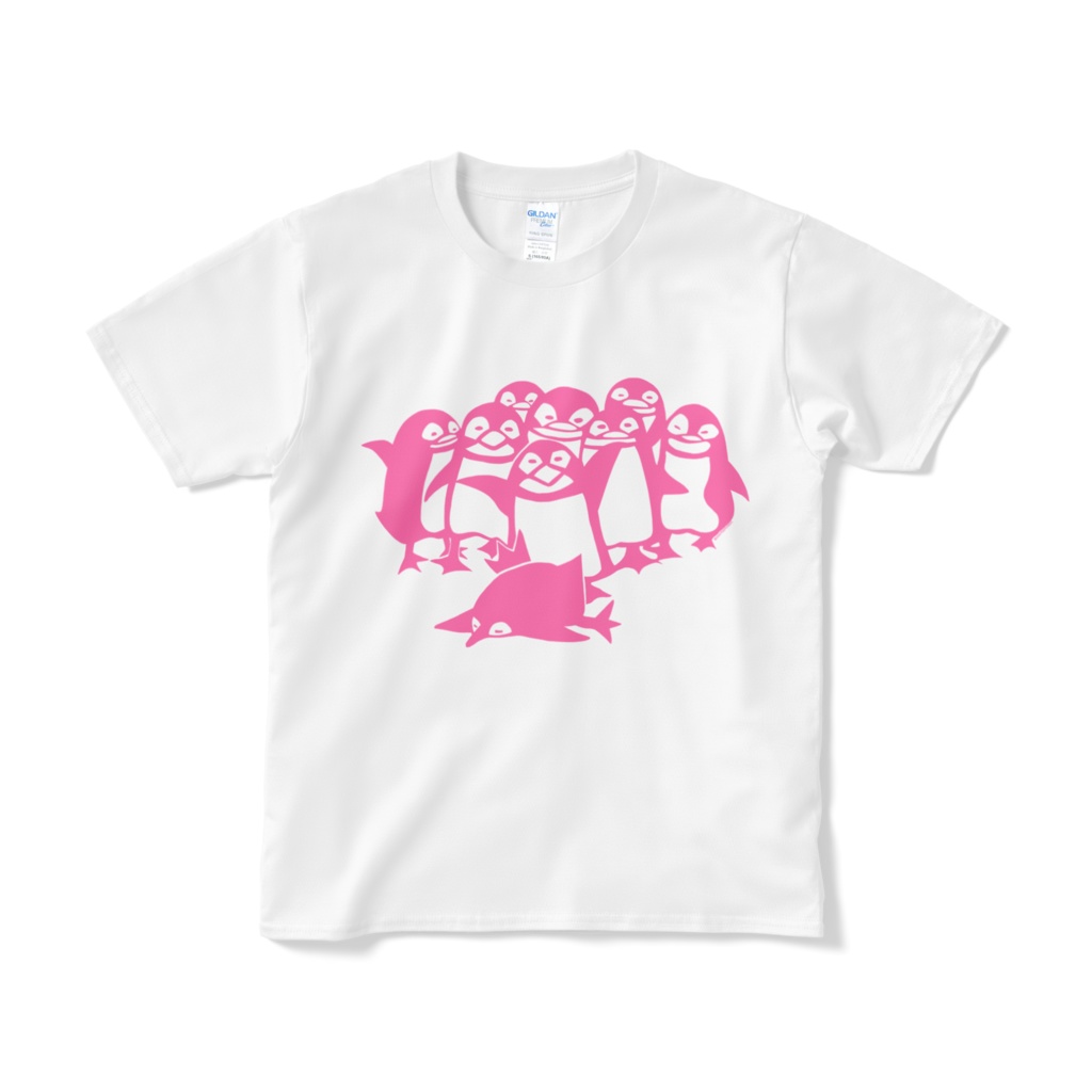 ペンギンTシャツ（白／ピンク）