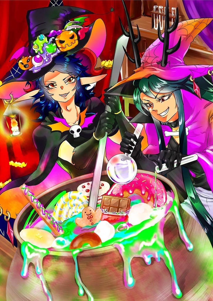 サタンとトメンカイ(仮)ハロウィン2020 アクリルスマフォスタンド