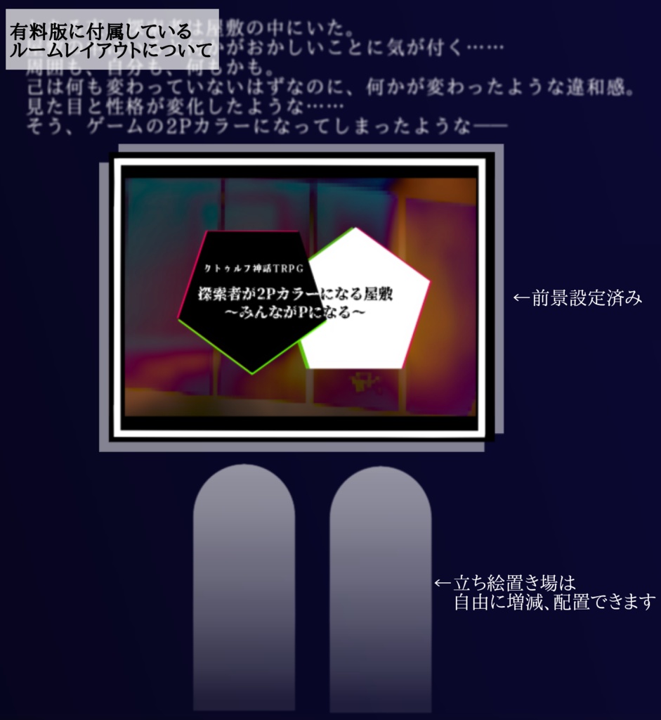 【CoC】探索者が2Pカラーになる屋敷 ~皆がPになる~