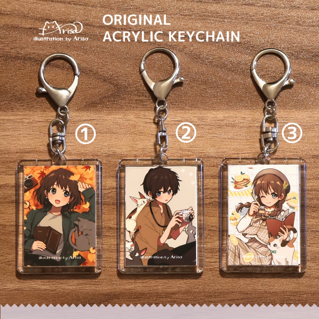 アクリルキーホルダー①~③