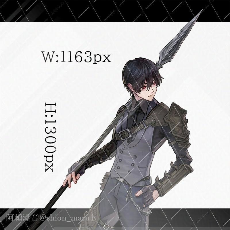 上半身立ち絵04【生成AI不使用】