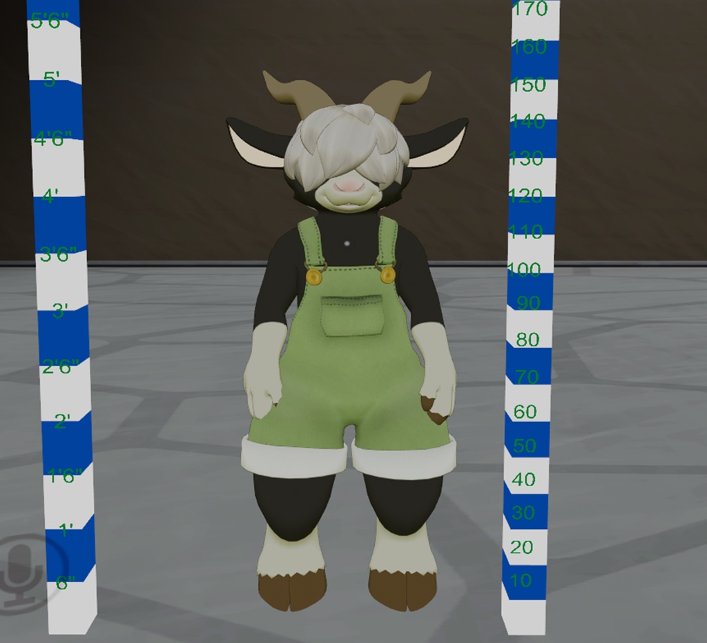 〔VRChat想定〕オリジナル3Dモデル「ピコル」(山羊)