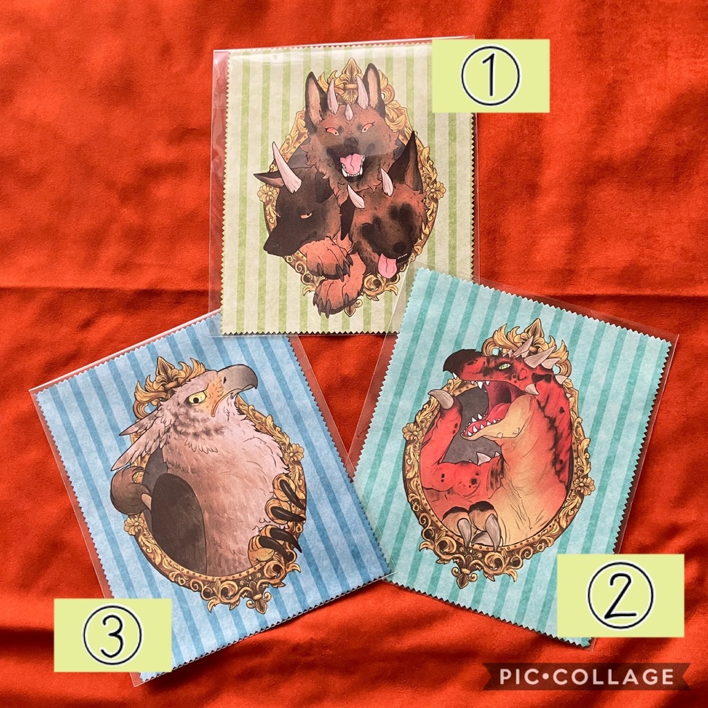 メガネ拭き(幻獣柄)