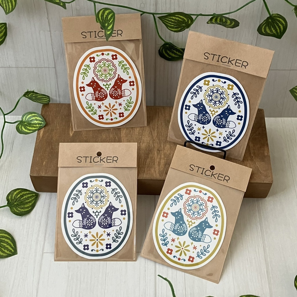 北欧タイル風ステッカー