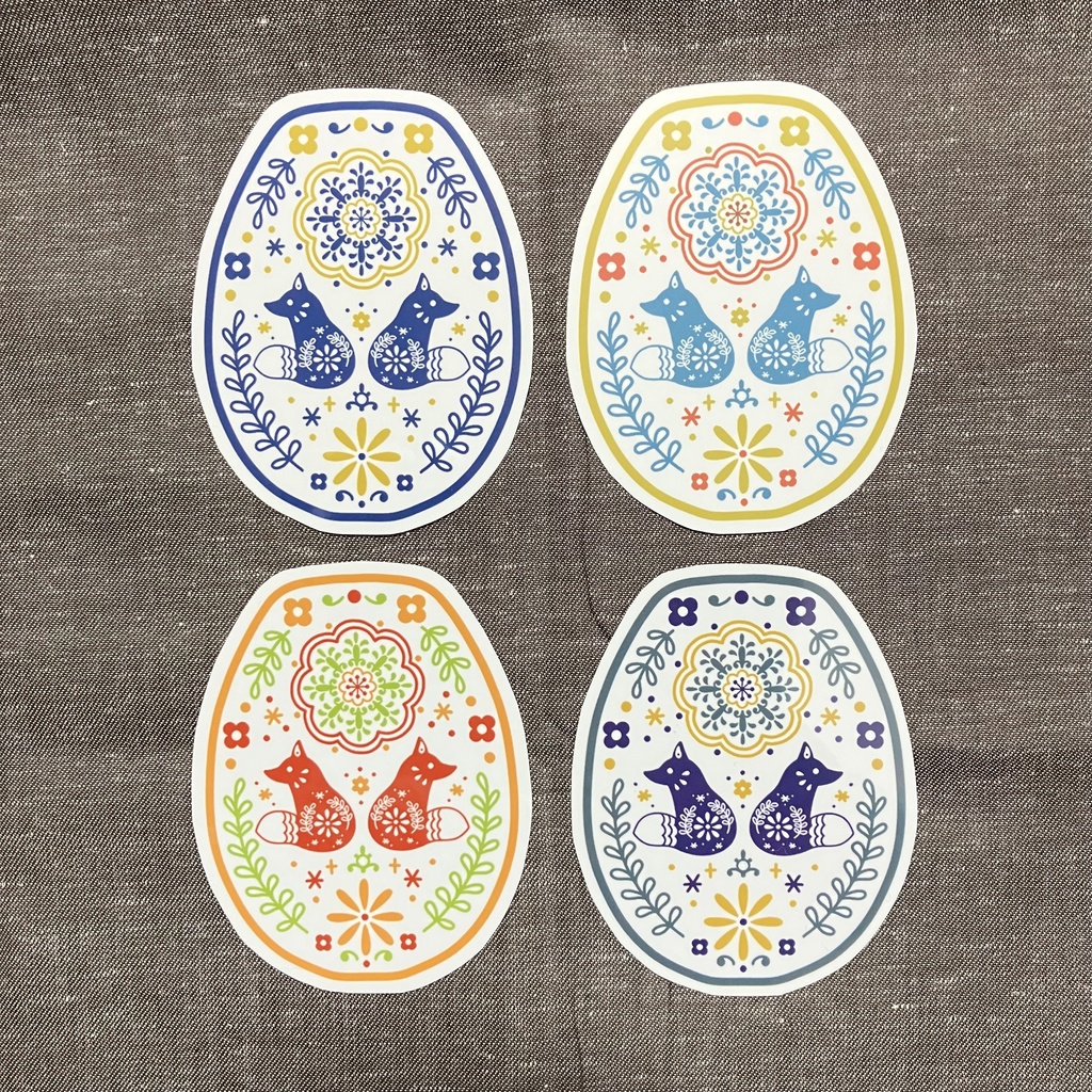 北欧タイル風ステッカー