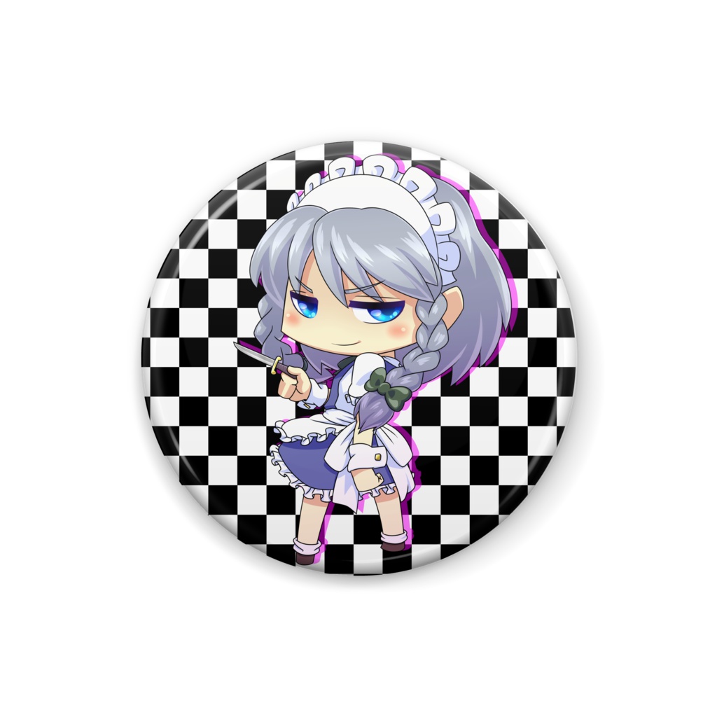東方ちびキャラ缶バッジ咲夜