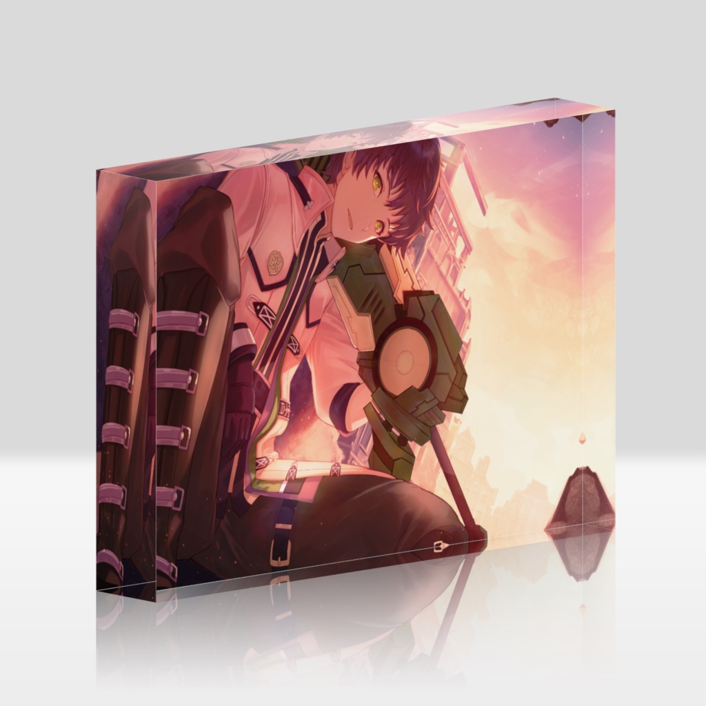 霧嶌けい 初期一枚絵アクリルブロック