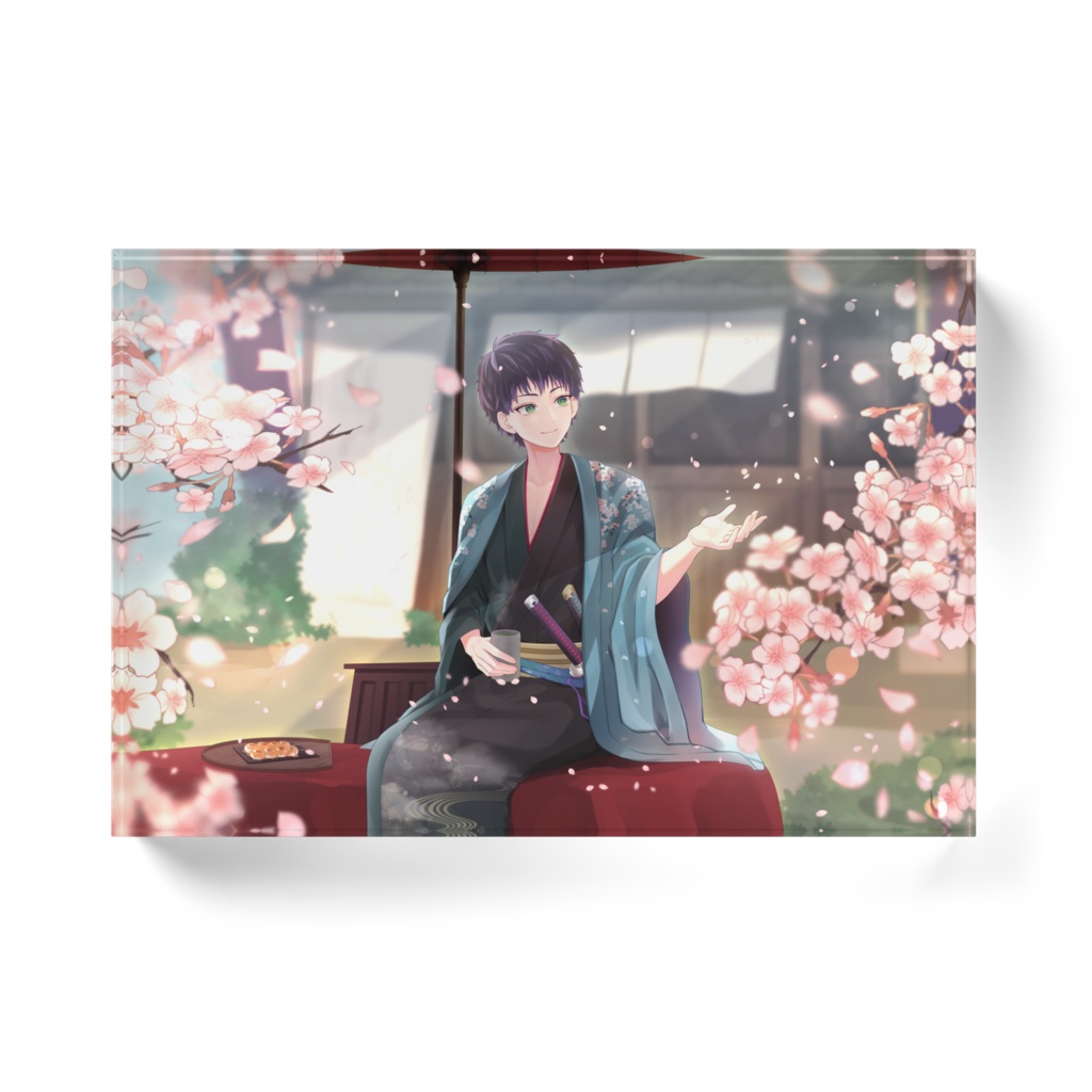 霧嶌けい1周年記念イラストBアクリルブロック