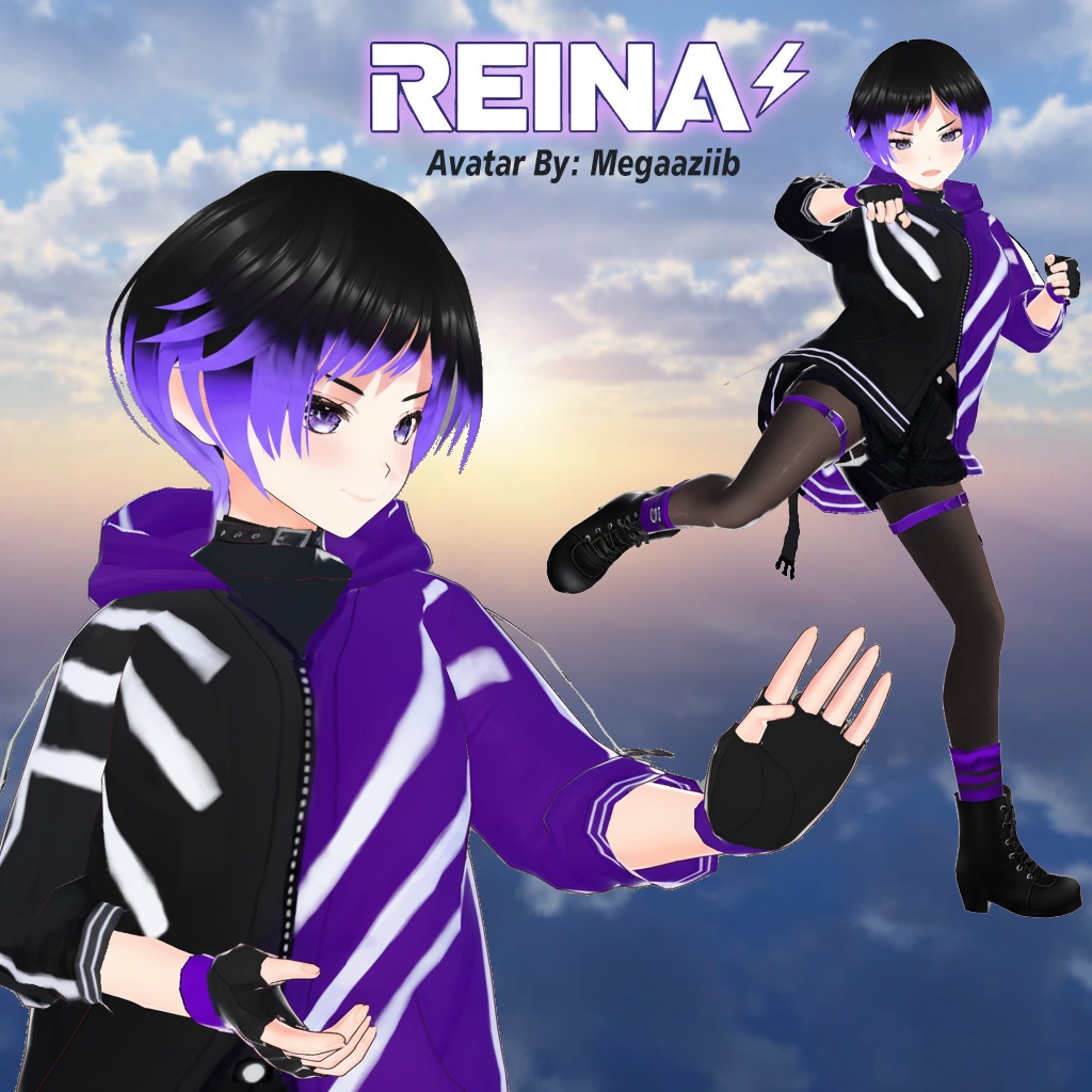麗奈 Reina Tekken 8 3D Anime Avatar + face tracking / VRCHAT / VRM / PMX / MMD