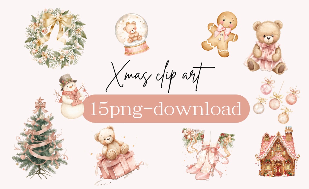 【クリスマス】✨Holiday Sweets & Snow Collection🧸☃️15set