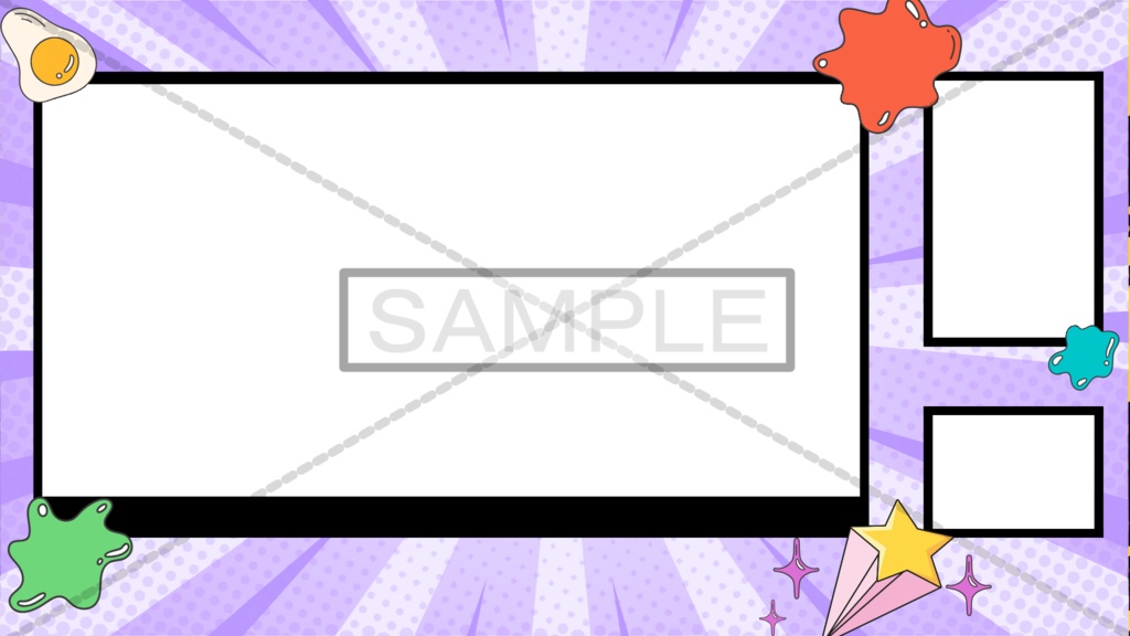 OBS配信画面 素材/オーバーレイ集セット【Youtube・Twitchなどなど】