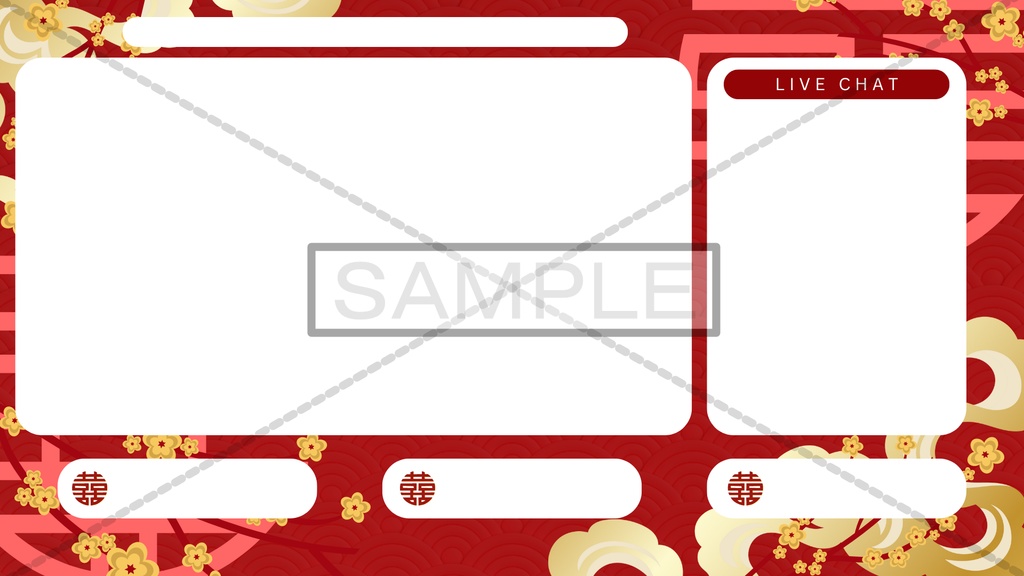 OBS配信画面 素材/オーバーレイ集セット【Youtube・Twitchなどなど】