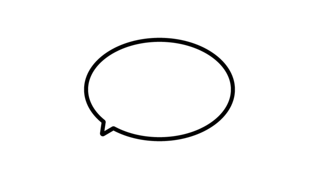 動画内で使った"吹き出し"ベクターデータ