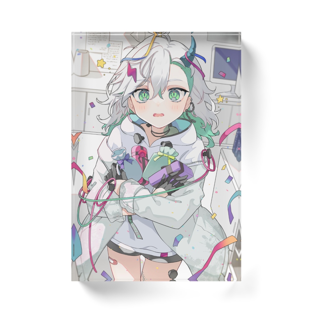 怪物はじめての誕生日会アクリルブロック_奏俱らくり3歳生誕祭