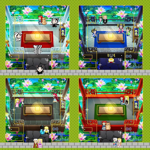 <ver.03> あずまや(夏・昼夜) 和風 中華風 / ピクスク用店舗外観