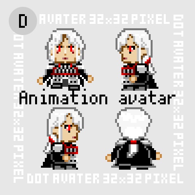 4種 戴主従(黒麒麟&雛&帰還後)ピクスク用アバター