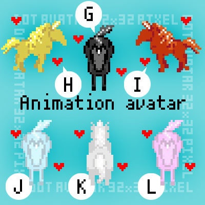 麒麟・ユニコーン・一角獣/ ピクスク用アバター