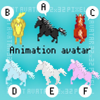 麒麟・ユニコーン・一角獣/ ピクスク用アバター