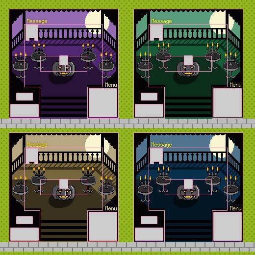 <8種> 月夜・ハロウィン / 店舗外観 ピクスク用