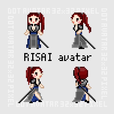 景王陽子・李斎・女剣士/ ピクスク用アバター