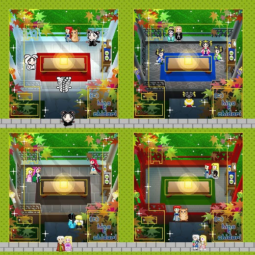 <8種> あずまや(秋・昼夜) 和風 中華風/ピクスク 店舗用外観