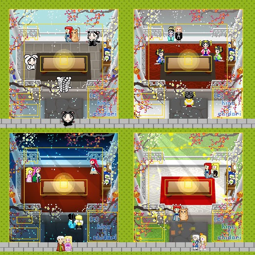 <16種> あずまや(冬・昼夜) 和風 中華風/ピクスク 店舗用外観