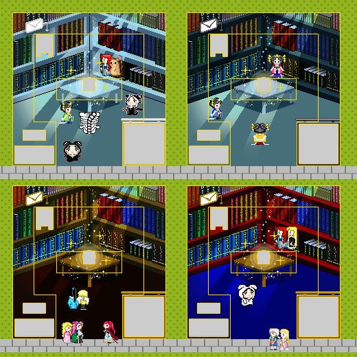 図書室(昼・夜)/ピクスク用 店舗外観