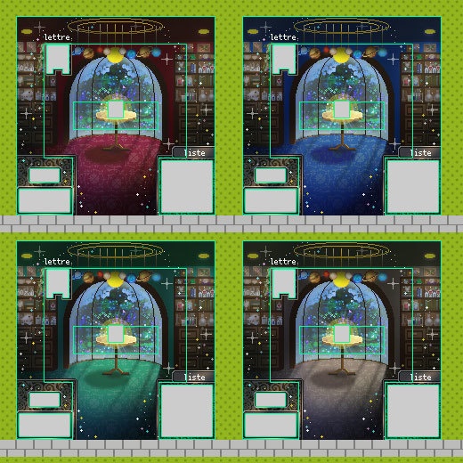 魔法使いの部屋(昼夜)/ ピクスク用 店舗外観