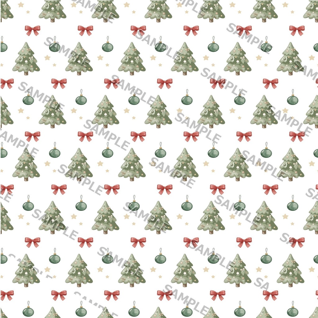 【商用利用可】クリスマスツリー シームレスパターン素材②