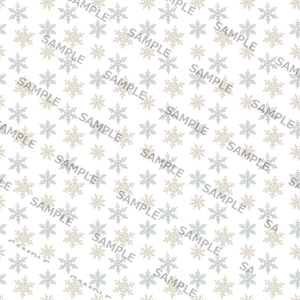 【商用利用可】雪の結晶 シームレスパターン素材
