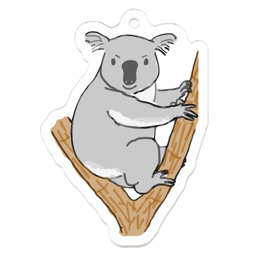 ZOOLOGICAL ARCHIVE No.004|コアラ 標本タグアクリルキーホルダー(50mm)