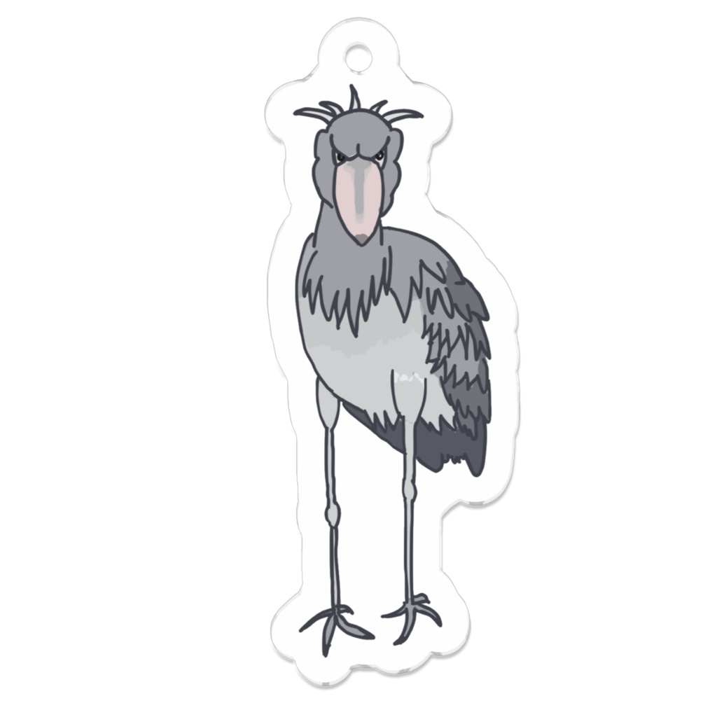 ZOOLOGICAL ARCHIVE No.009|ハシビロコウ 標本タグアクリルキーホルダー(50mm)