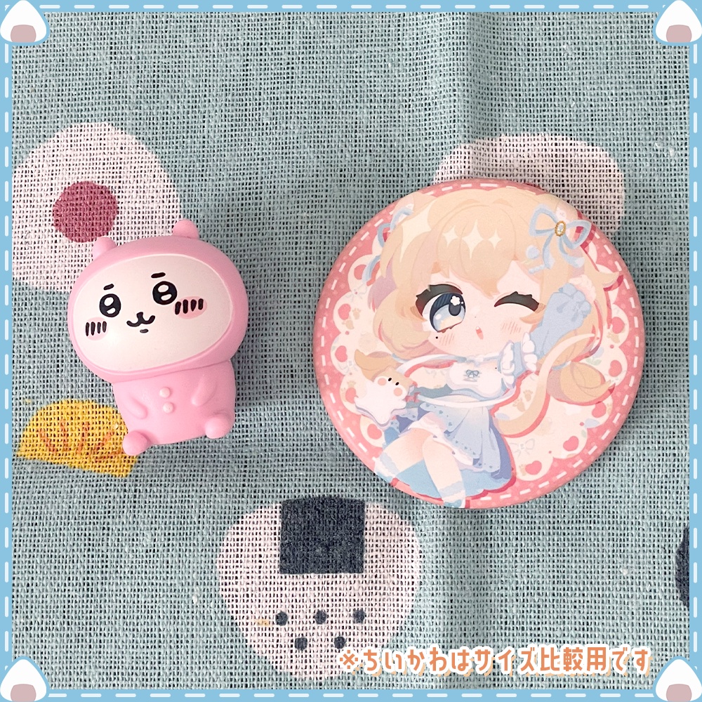 【マット加工が超可愛い】缶バッジ【印刷超きれい